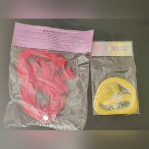 Clip on hair extensions highlights